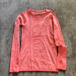 Lululemon Pink Long Sleeve Shirt